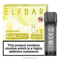 ELFBAR ELFA ferdigfylt pod (2 pakke) banan - Elf Bar Norge 4D80105