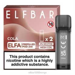 ELFBAR ELFA ferdigfylt pod (2 pakke) cola - Kjøpe Elf Bar 4D80109