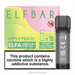 ELFBAR ELFA ferdigfylt pod (2 pakke) eple fersken - Elf Bar Pris 4D80116
