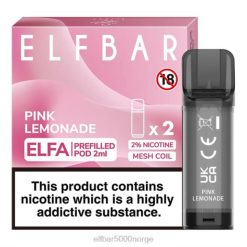 ELFBAR ELFA ferdigfylt pod (2 pakke) rosa limonade - Elf Bar Norge 4D80111