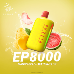 ELFBAR EP8000 engangs vape mango fersken vannmelon - Elf Bar Norge 4D80312