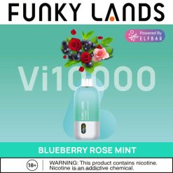 ELFBAR Funky Lands Vi10000 engangs vape blåbær rose mynte - Kjøpe Elf Bar 4D80391