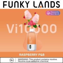 ELFBAR Funky Lands Vi10000 engangs vape bringebær p&b - Elf Bar Pris 4D80395