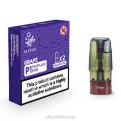 ELFBAR Mate 500 P1 ferdigfylte kapsler (2 pakker) drue - Kjøpe Elf Bar 4D80145