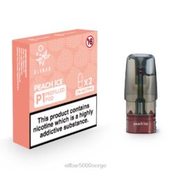 ELFBAR Mate 500 P1 ferdigfylte kapsler (2 pakker) fersken is - Elf Bar Pris 4D80152