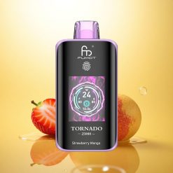 Fumot Tornado 25000 Puffs Jordbær Mango HD Skjerm 700mAh 20ml Nikotin