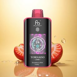 Fumot Tornado 25000 Puffs Jordbær Myntegodteri med 700mAh og 5% Nikotin