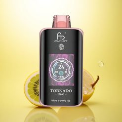 Fumot Tornado 25000 Puffs Kiwi Pasjonsfruktguava med HD-skjerm og 700mAh-batteri