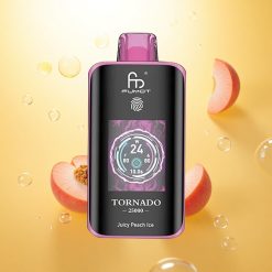 Fumot Tornado 25000 Puffs Saftig Fersken Is med HD-skjerm og 700mAh